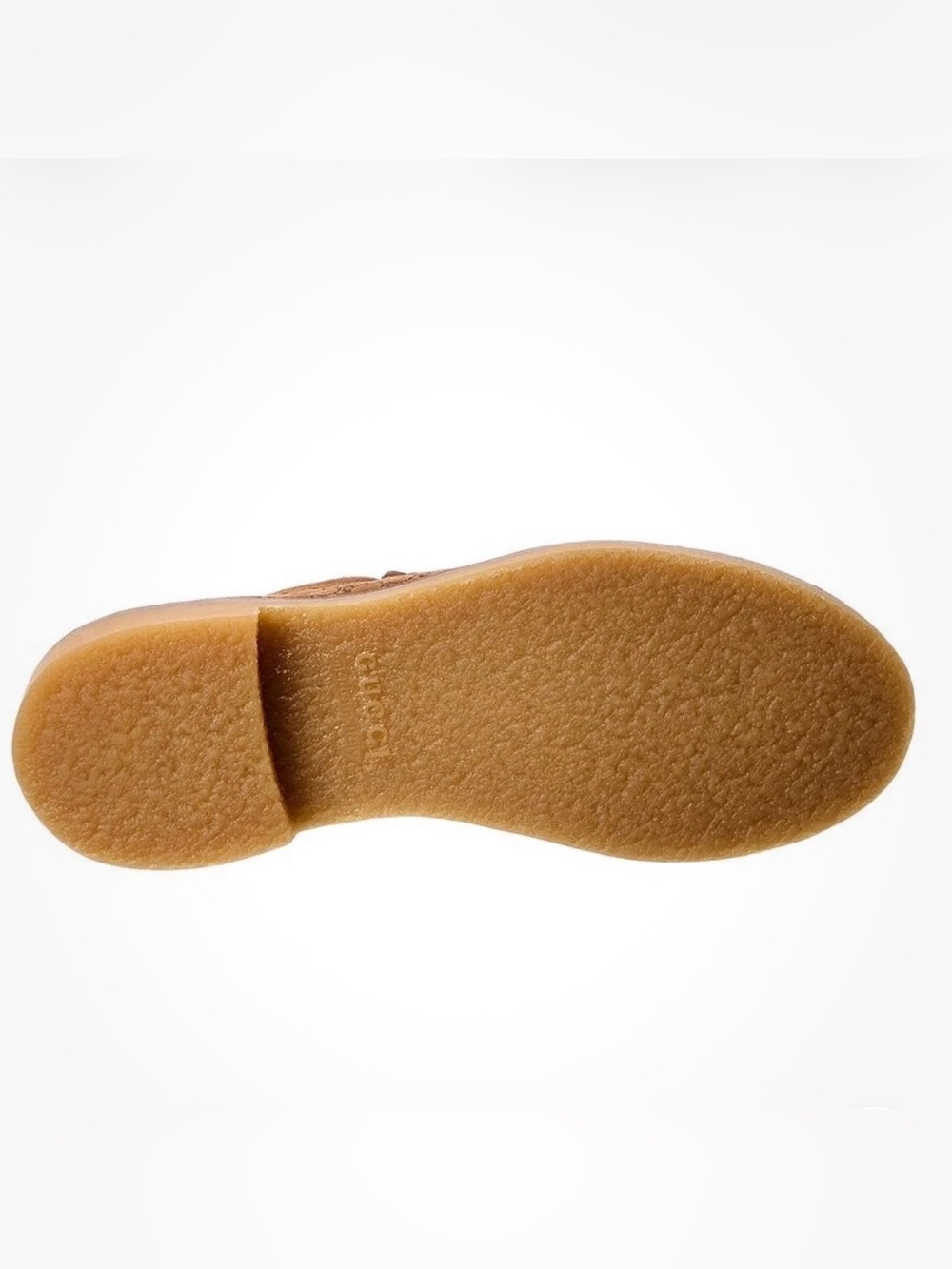 NWT Gucci Brown Suede Monogram Penny Loafers with Web Heel Tab US 8.5 - Picture 5 of 6